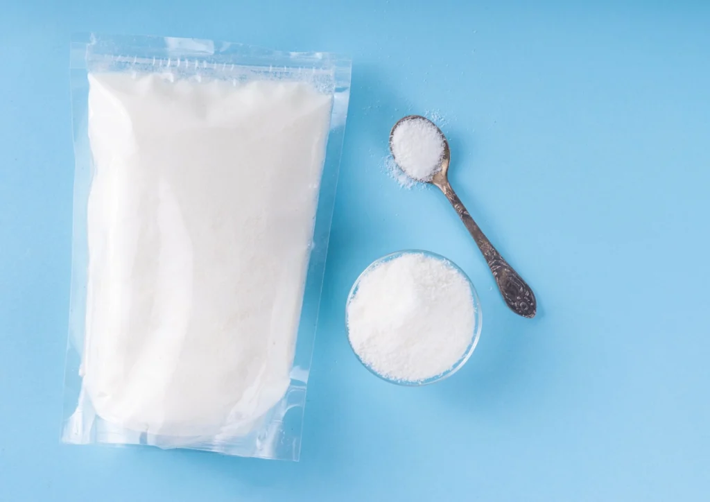 sugar inside the pouch