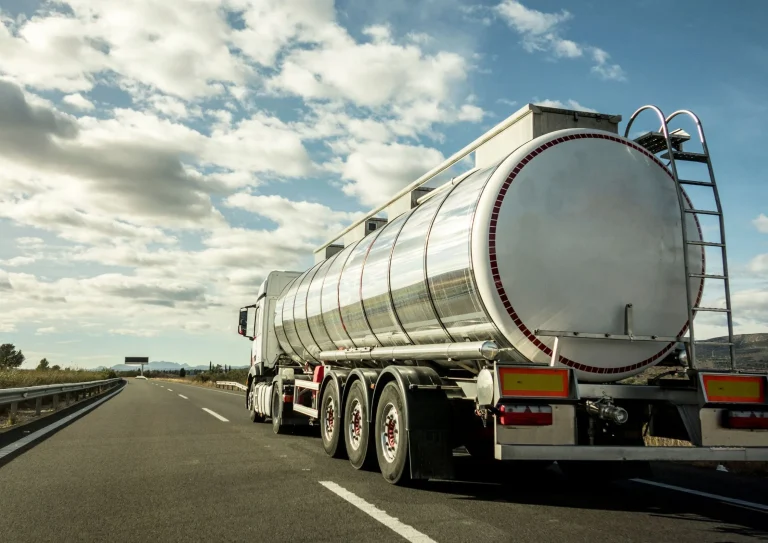 truck loaded of syrups