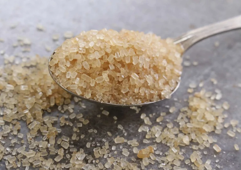 brown sugar on the spoon