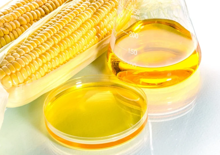 corn and syrup inside the glass