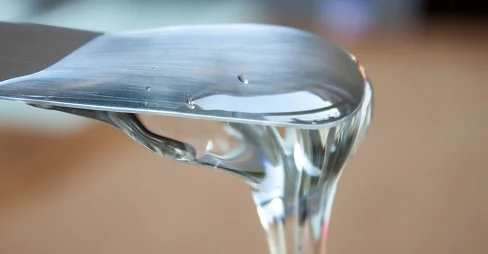 Glucose syrup on spatula