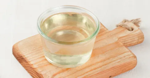 syrup above the wooden board