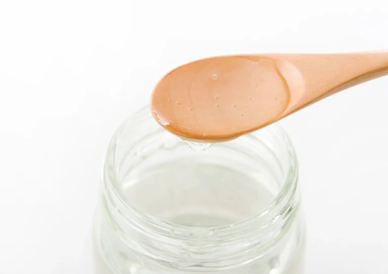 syrup inside the glass cup