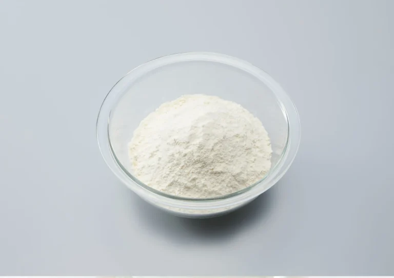 powder in the glass cup