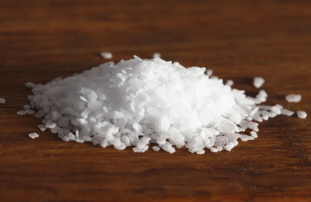 salt on table