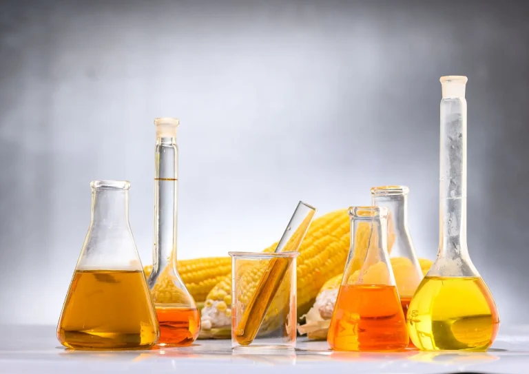 corn and syrup inside the glass