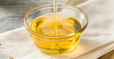 syrup on the glass cup