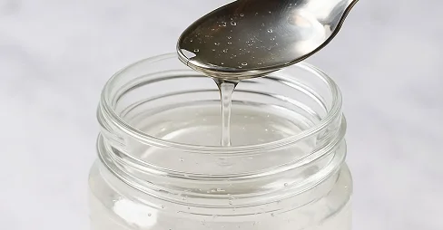 syrup in the glass