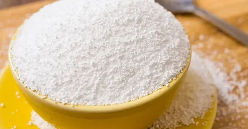 powder in the yellow bowl