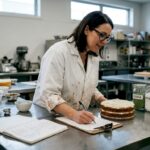 Food technologist reviewing sugar alternative options